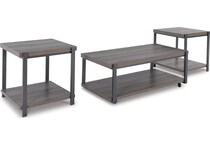 wilmaden gray black  pack tables   