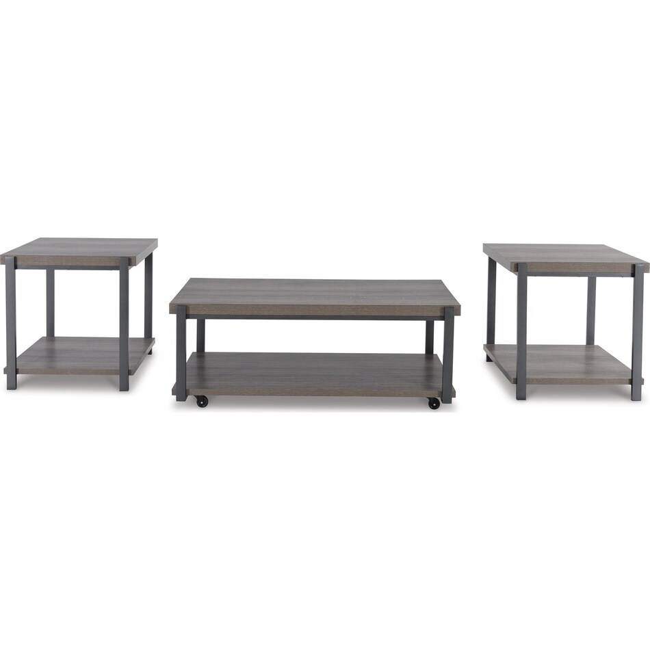 wilmaden gray black  pack tables   