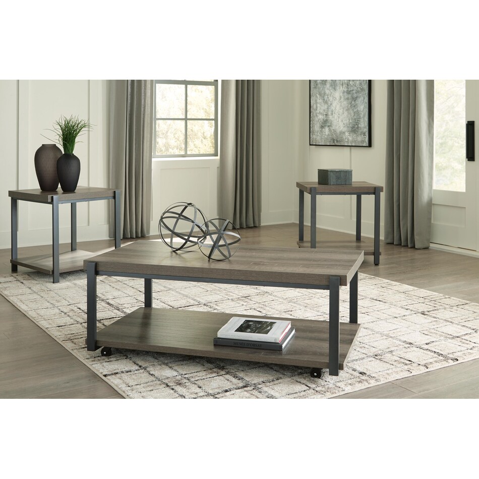 wilmaden gray black  pack tables   