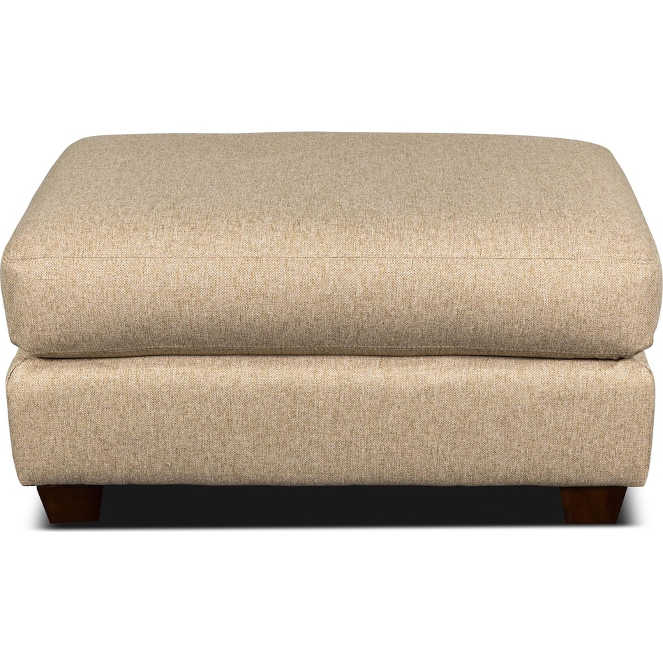 wilmette collection beige ottoman   