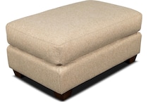 wilmette collection beige ottoman   