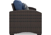 windglow blue loveseat   