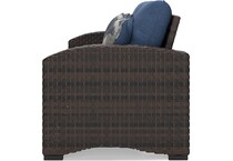 windglow blue loveseat   