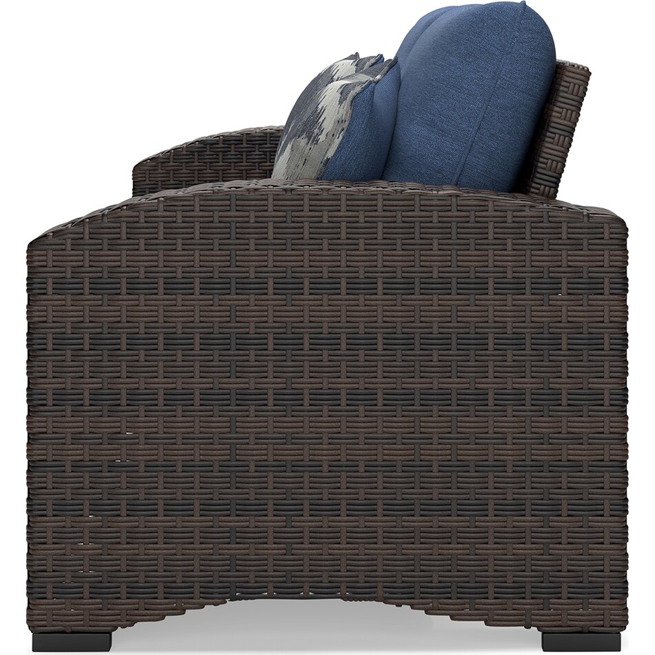 windglow blue loveseat   