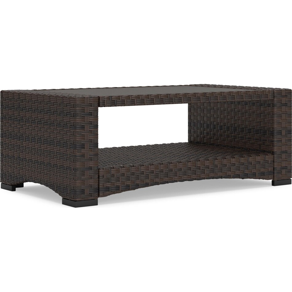 windglow brown cocktail table   