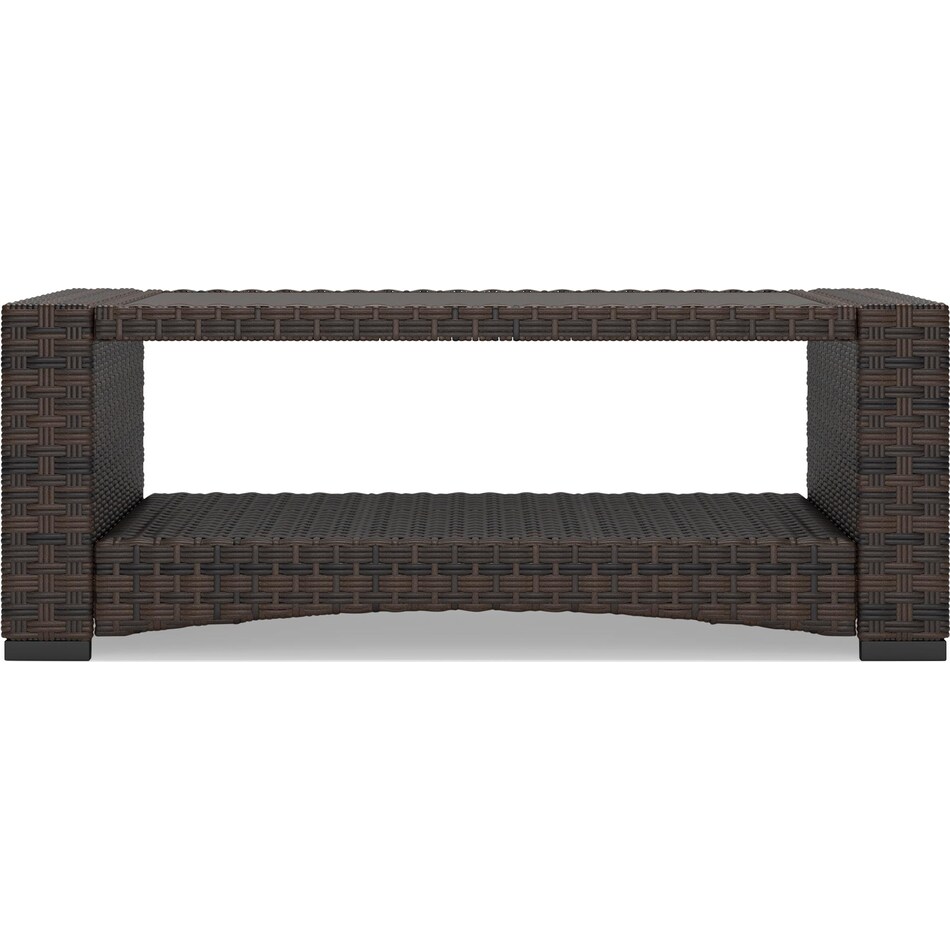 windglow brown cocktail table   