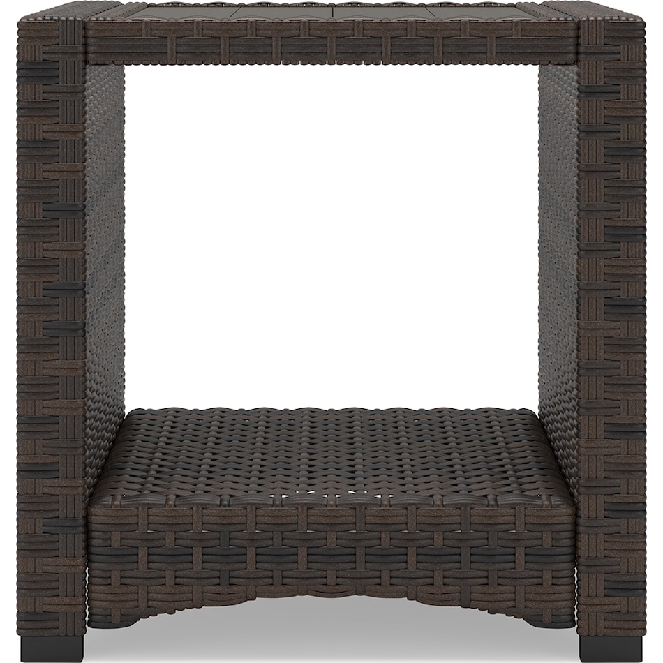 Windglow Outdoor End Table - Brown Windglow Outdoor End Table - Brown