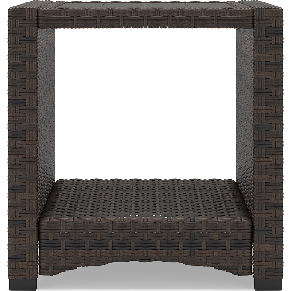 Windglow Outdoor End Table - Brown Windglow Outdoor End Table - Brown