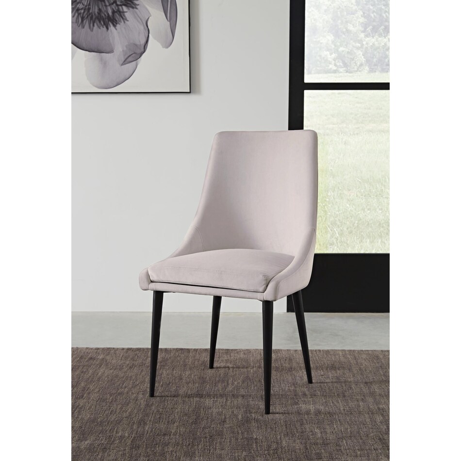 winny grey side chair   