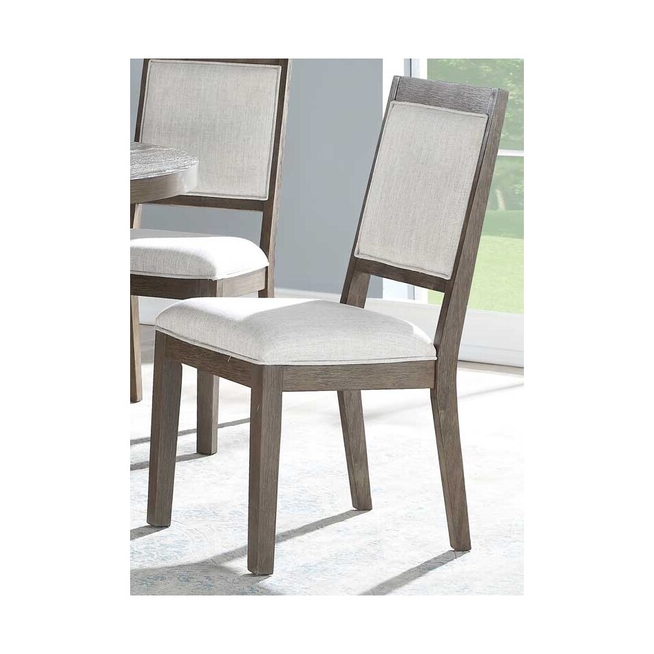 wisteria  washed grey oak side chair   