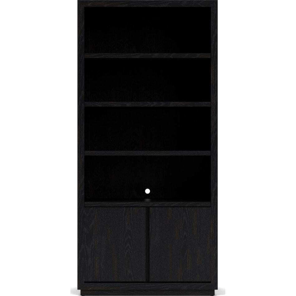 woodmere ebony bookcase   