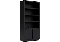 woodmere ebony bookcase   