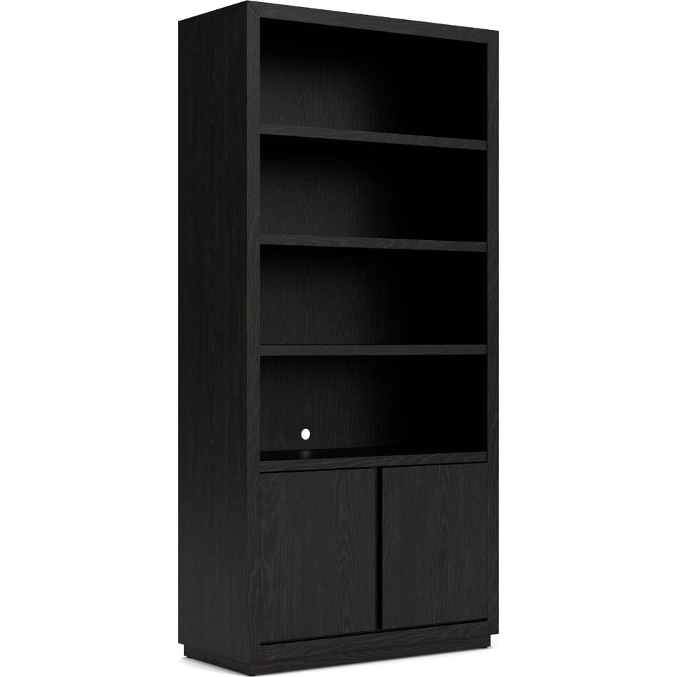 woodmere ebony bookcase   