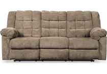 workhorse cocoa reclining sofa   