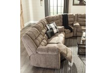 workhorse cocoa reclining sofa   