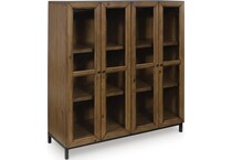 wrenridge gray brown accent cabinet   