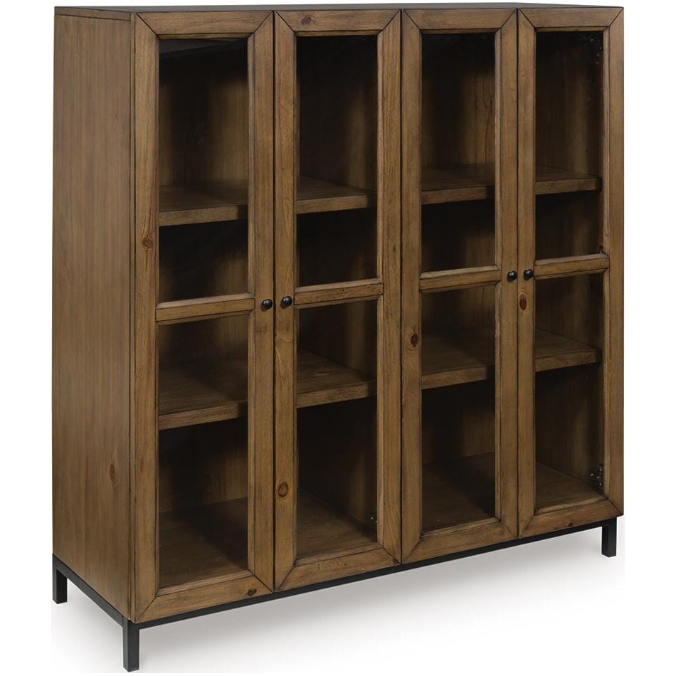 wrenridge gray brown accent cabinet   