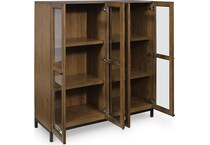 wrenridge gray brown accent cabinet   