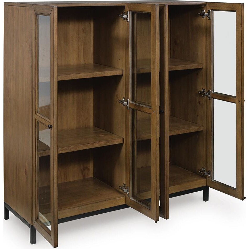 wrenridge gray brown accent cabinet   