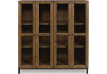 wrenridge gray brown accent cabinet   