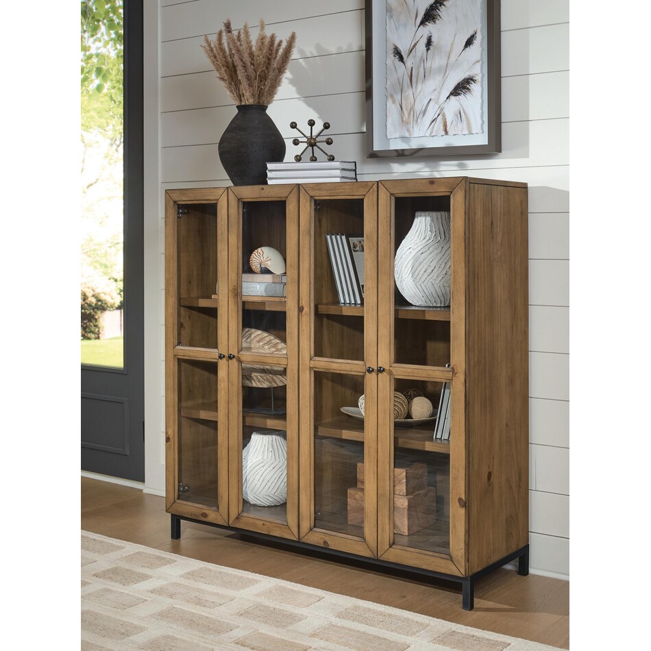 wrenridge gray brown accent cabinet   