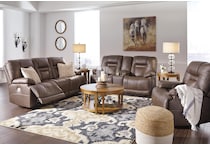 wurstrow umber power leather reclining sofa   
