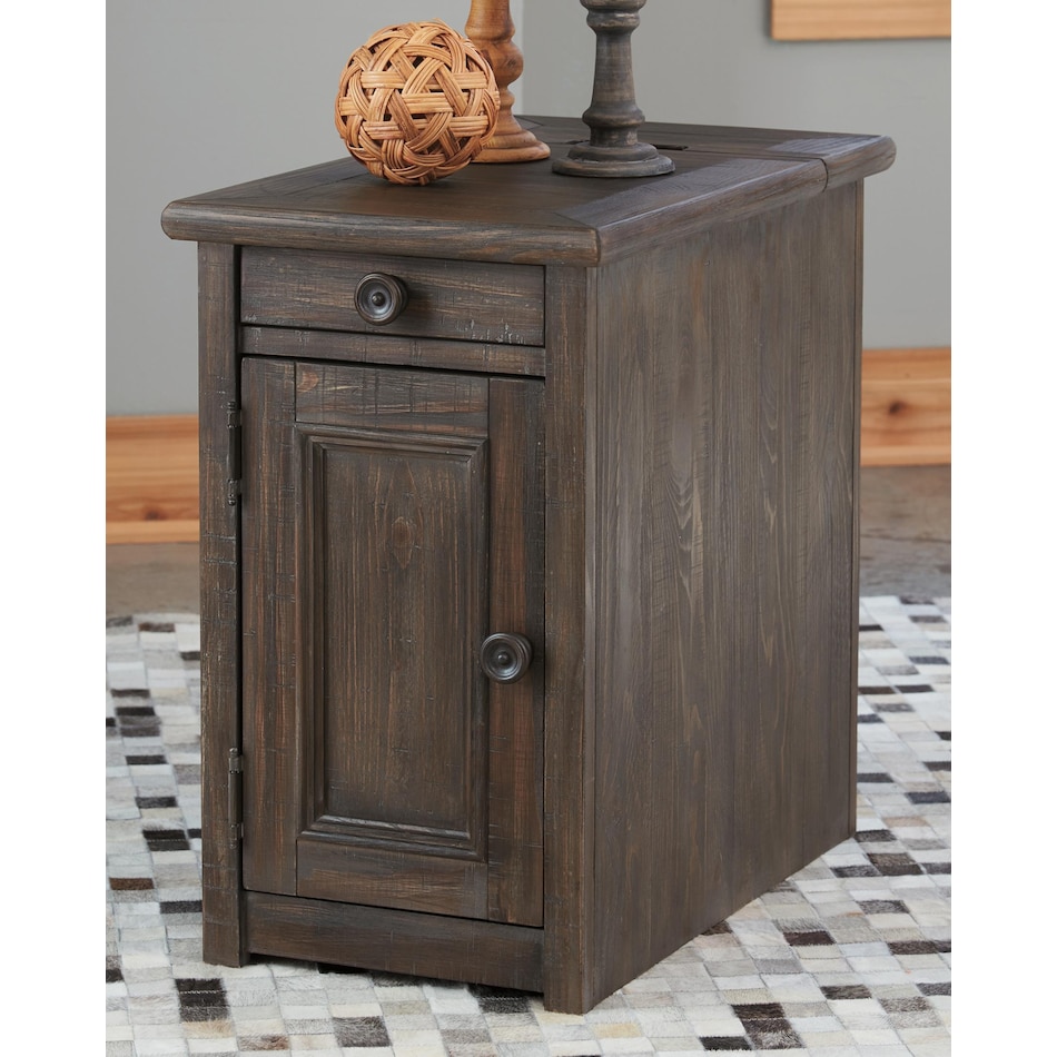 wyndahl brown end table   