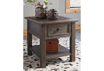 wyndahl brown end table   