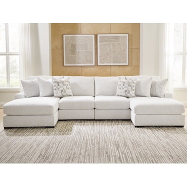 WYNNCROFT MANOR 4-PC SECTIONAL WITH DOUBLE CHAISE