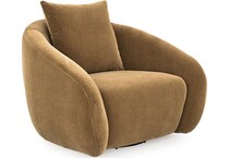 yahya camel accent chair   
