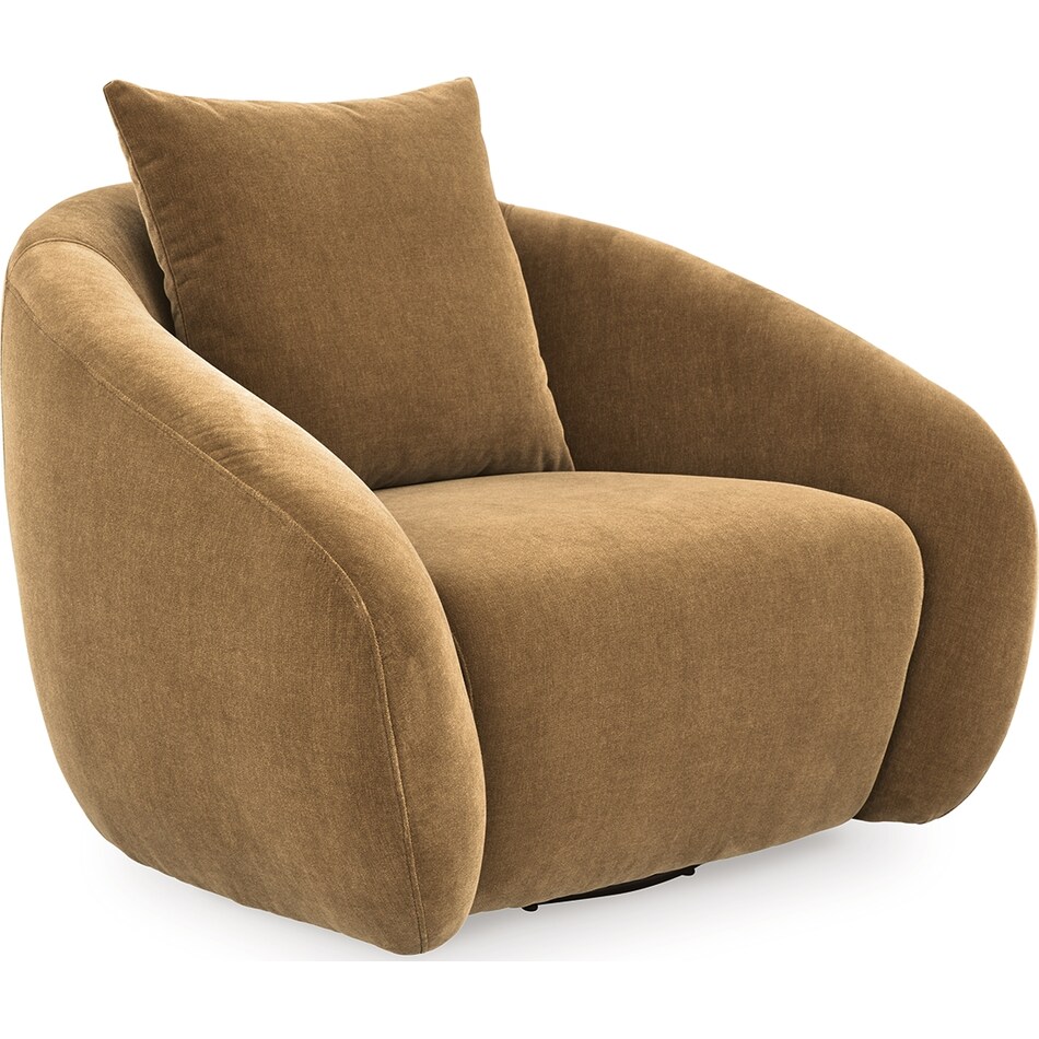 yahya camel accent chair   