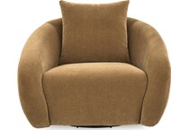 yahya camel accent chair   