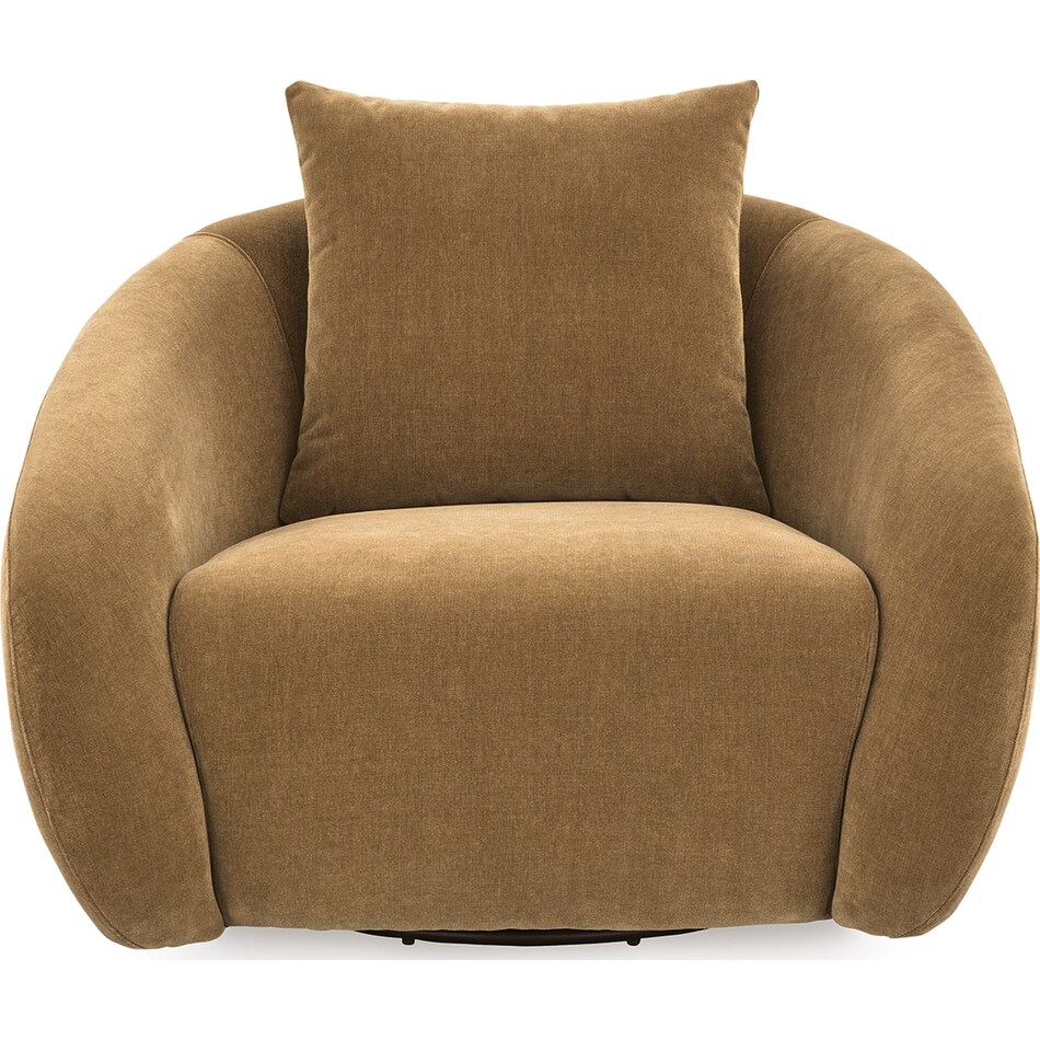 yahya camel accent chair   