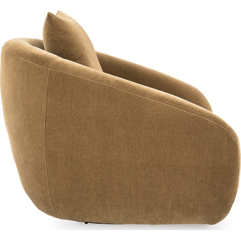 yahya camel accent chair   