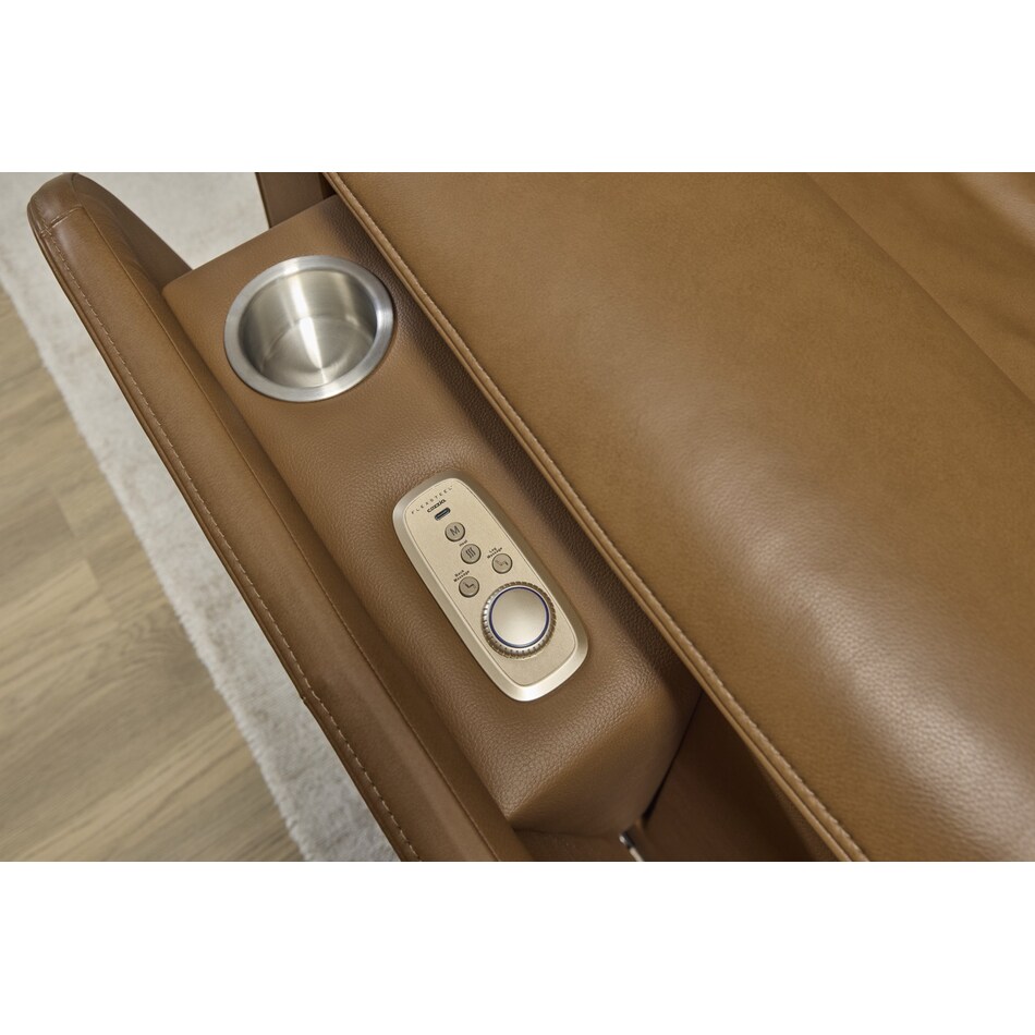 zadie brown power leather reclining sofa   