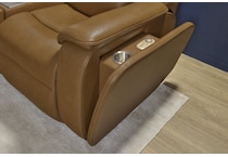 zadie brown power leather reclining sofa   