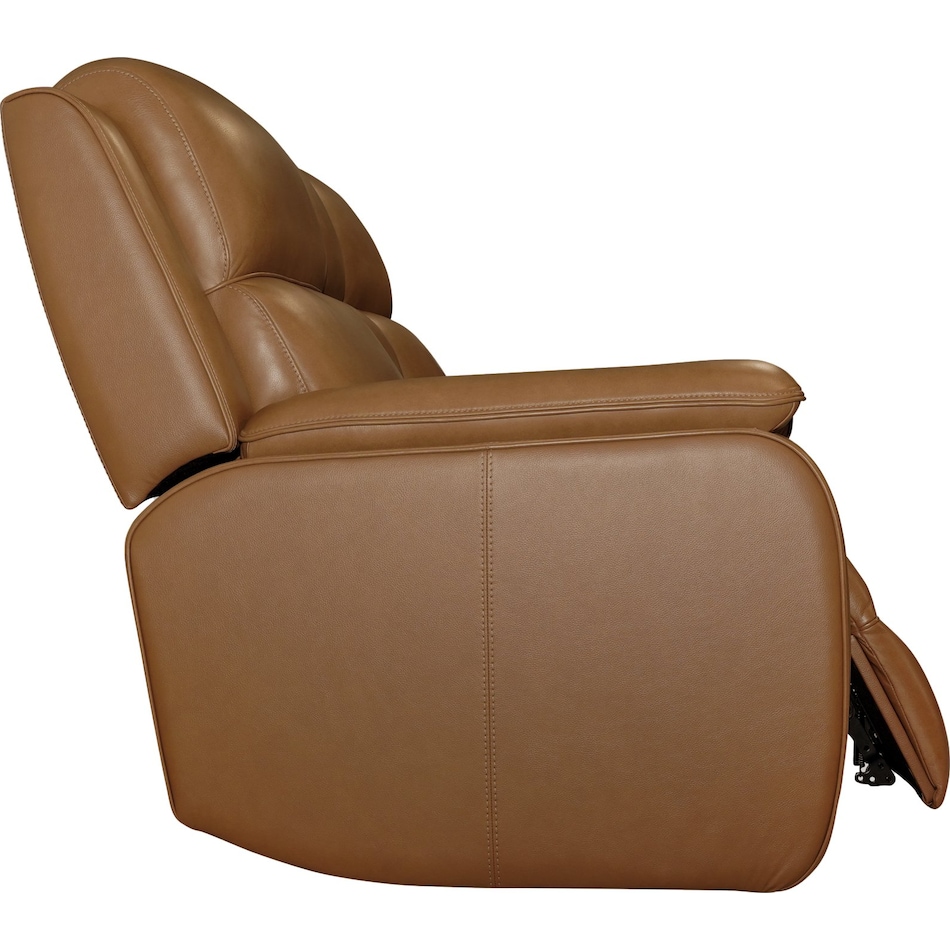 zadie camel power leather reclining console loveseat   