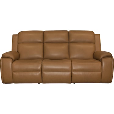 ZADIE LEATHER TRIPLE POWER RECLINING SOFA WITH HEAT AND MASSAGE BY FLEXSTEEL