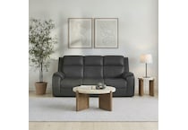 zadie power leather reclining sofa   