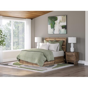 ZADILYN FULL PANEL BED WITH STORAGE