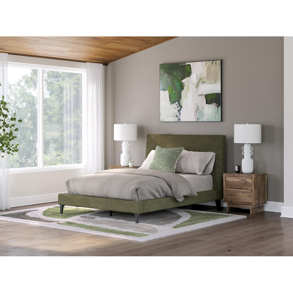 zadilyn green full headboard   