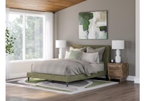 zadilyn green queen headboard   