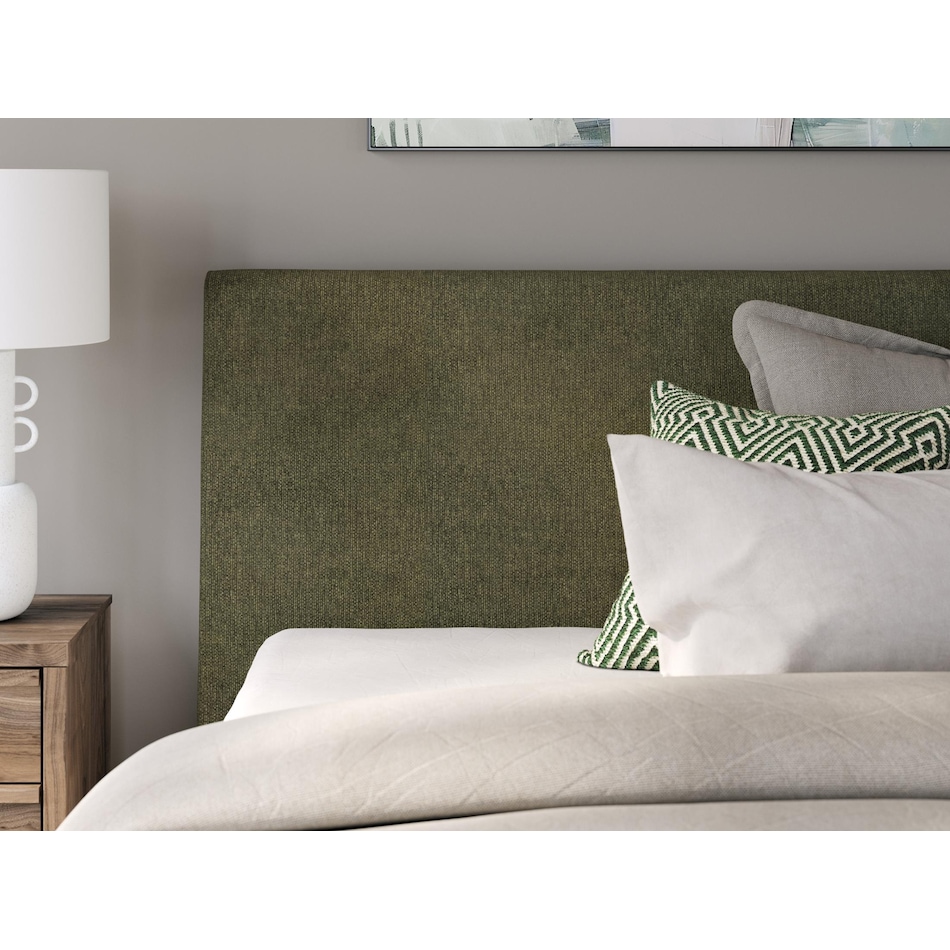 zadilyn green queen headboard   