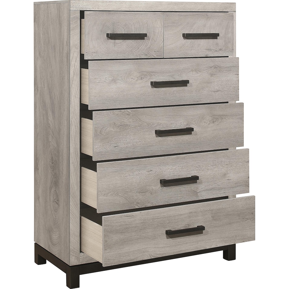 zion light grey chest   