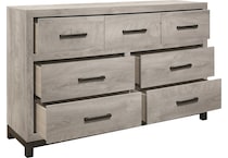 zion light grey dresser   