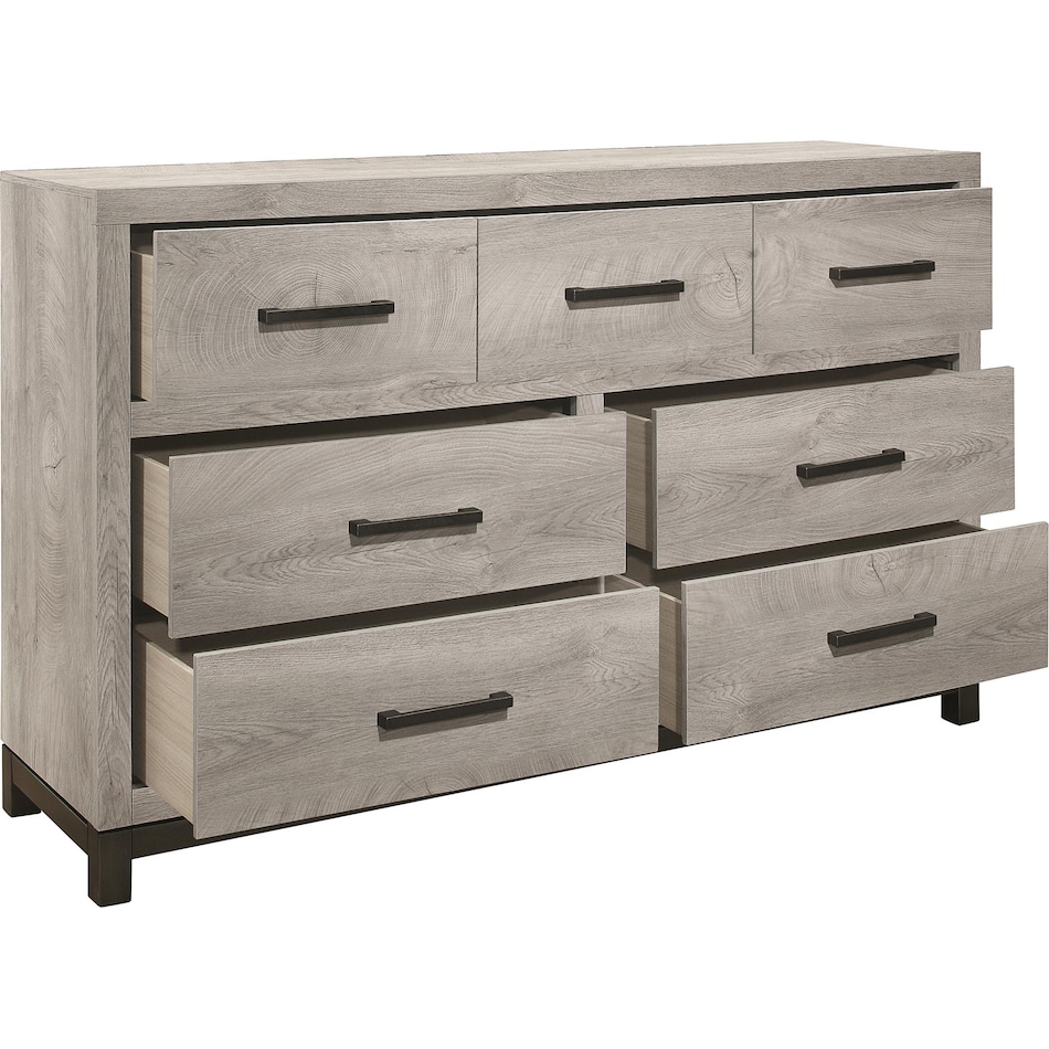zion light grey dresser   