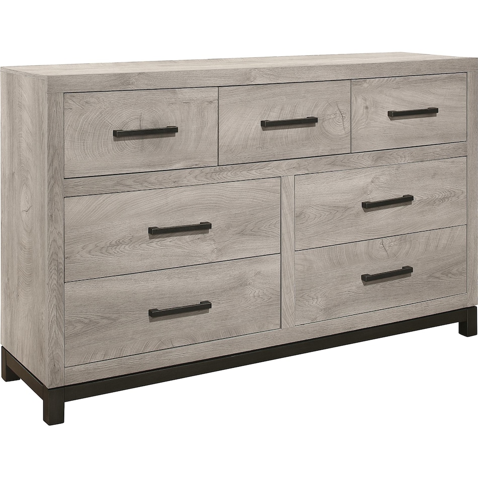 zion light grey dresser   