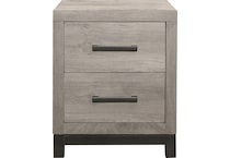 zion light grey nightstand   