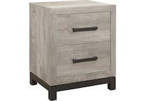 zion light grey nightstand   