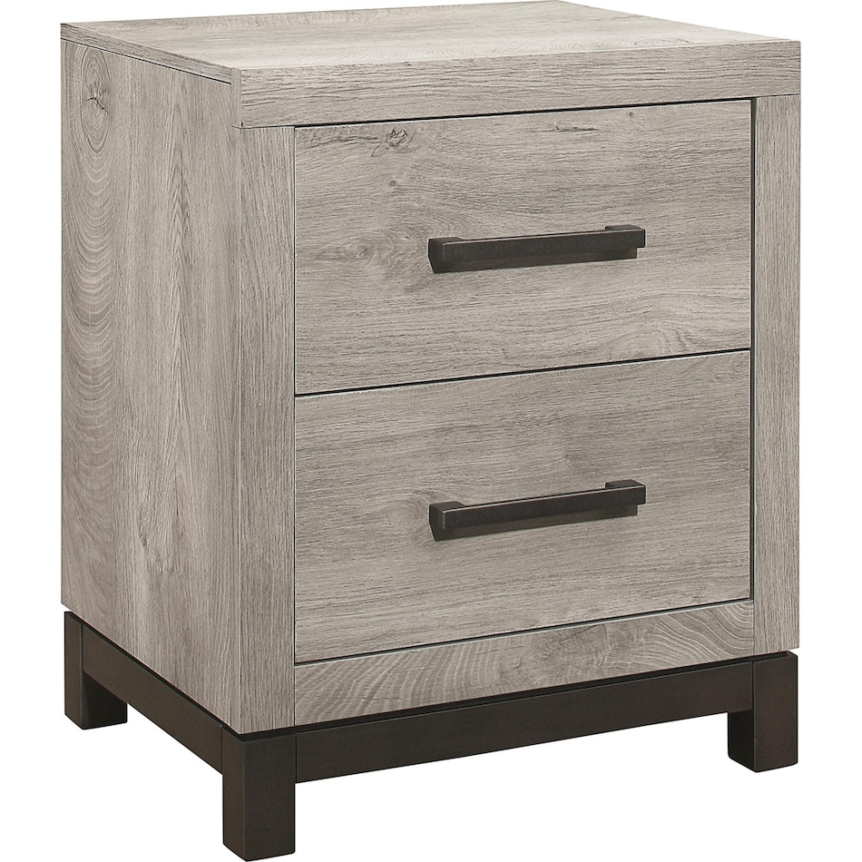 zion light grey nightstand   